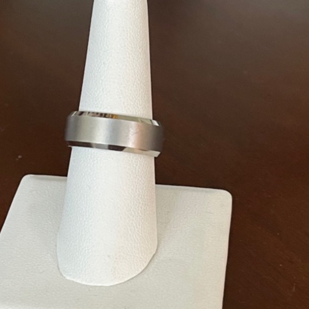 Wedding Ring in Grey Tungsten Carbide